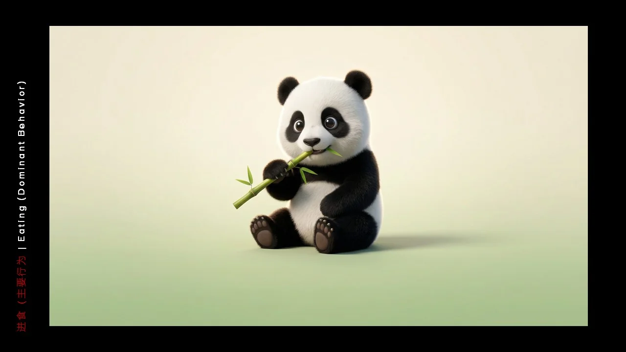 Dongfeng/Huawei · Panda — Panda — Bamboo-eating pose