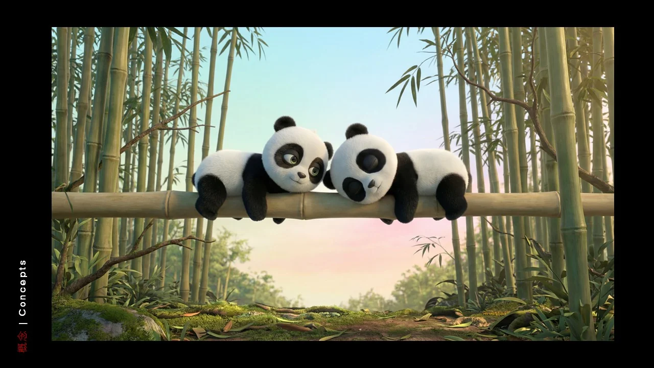 Dongfeng/Huawei · Panda — Panda — Bamboo perch — environment application