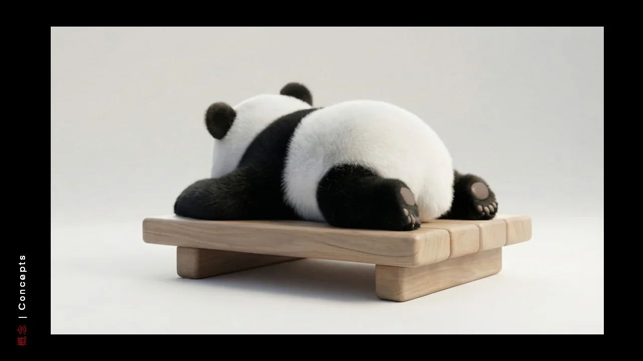 Dongfeng/Huawei · Panda — Panda — Resting pose — rear view