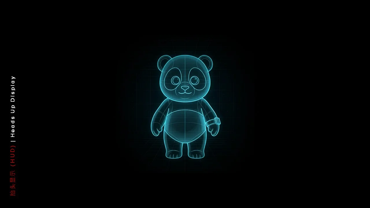 Dongfeng/Huawei · Panda — Panda — HUD character — refined visual study