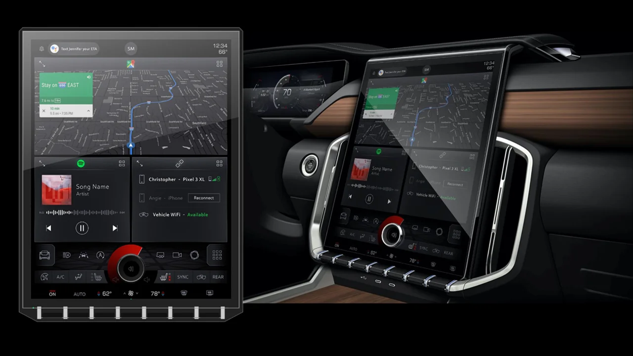 Denali — infotainment layout