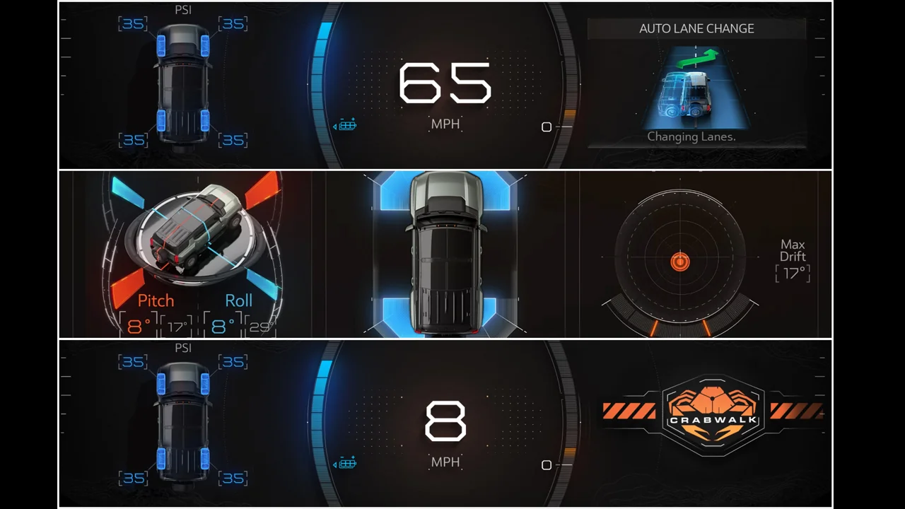 HUMMER EV — driving interface states
