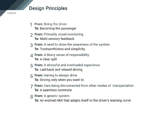 Highway Pilot / Design principles — 01