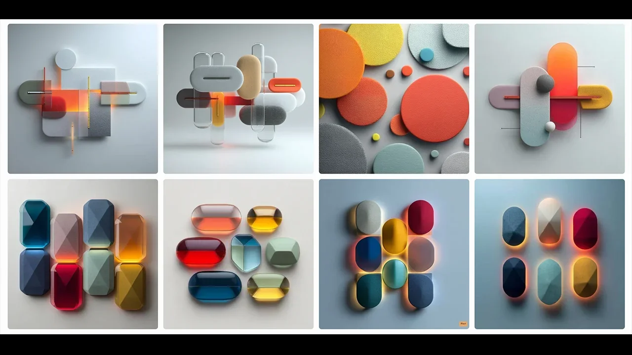 CMF — Light studies — color and rounded forms