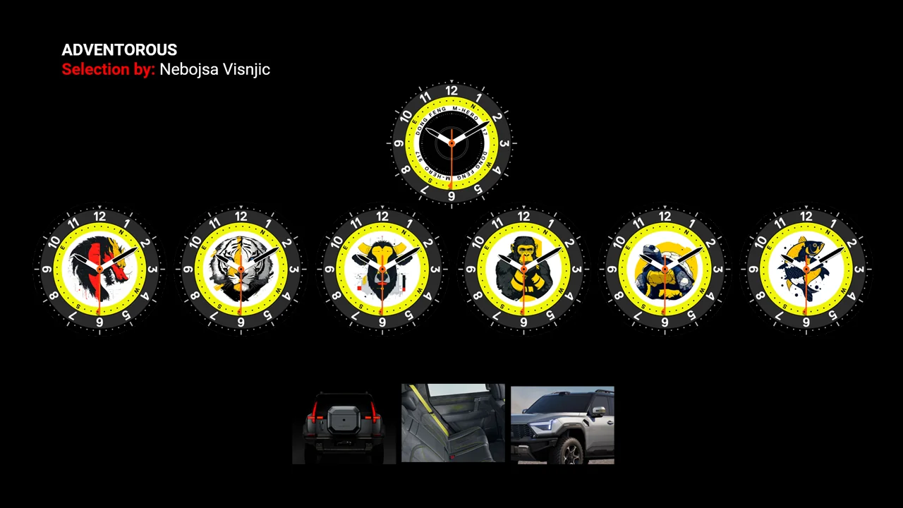 M-HERO — Rotary clock — adventurous dial studies