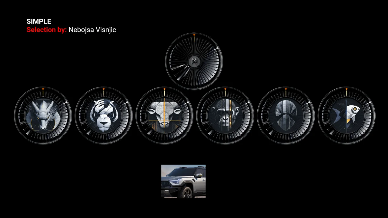 M-HERO — Rotary clock — minimal dial studies